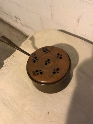 Scaldavivande in rame con manico