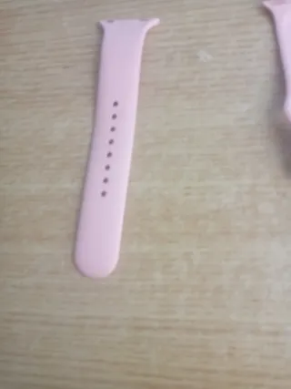 Reloj rosa sin cargador con pulsera