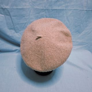 Boina 100% Lana Beige Estilo Francés