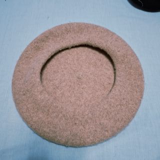 Boina 100% Lana Beige Estilo Francés