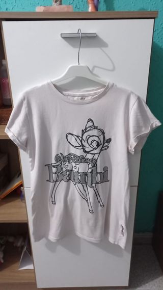 Camiseta Bambi Disney Blanca