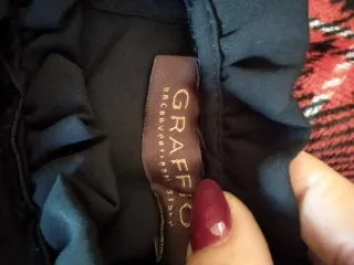 Camicia Vintage nera Graffio taglia S