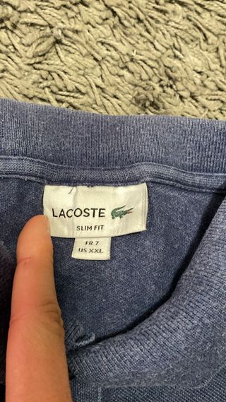Polo Lacoste Azul Talla XXL