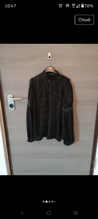 Camicia Zara Nera Donna