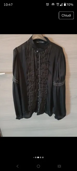 Camicia Zara Nera Donna