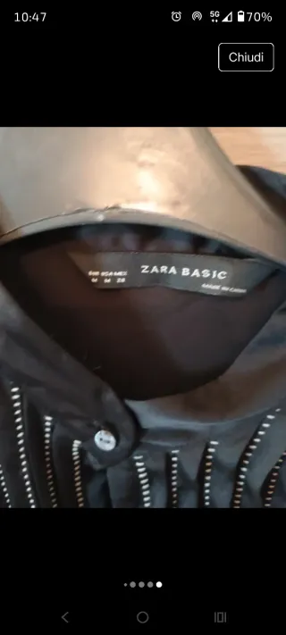 Camicia Zara Nera Donna