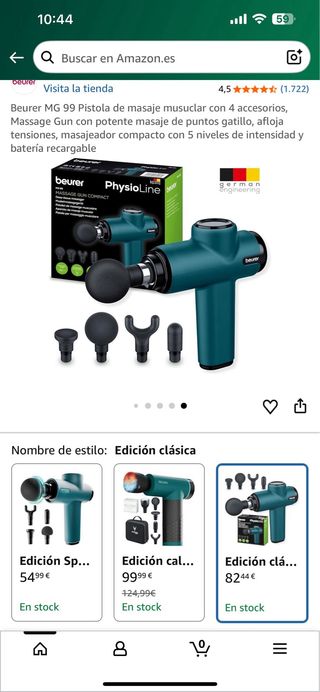 Pistola Masaje Beurer MG 99