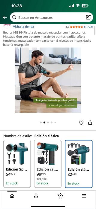 Pistola Masaje Beurer MG 99