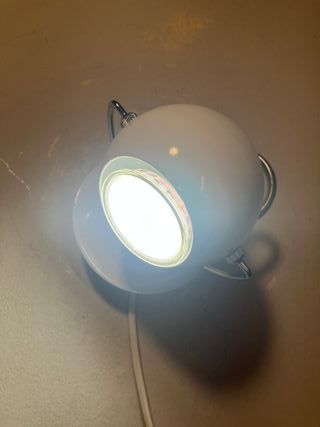 Faretto orientabile metallo bianco