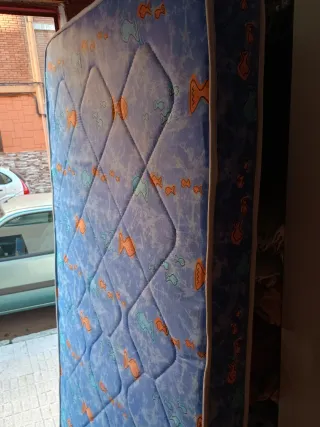 Somier y colchón 90x190 patas plegables