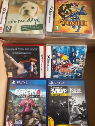 Lote 6 Videojuegos PS4 y 3DS