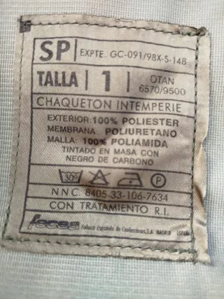 Chaquetón intemperie militar camuflaje