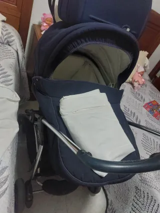 Carricoche bebé azul