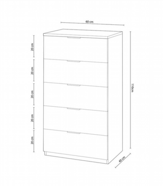 Sinfonier 5 Cajones. Blanco Artik