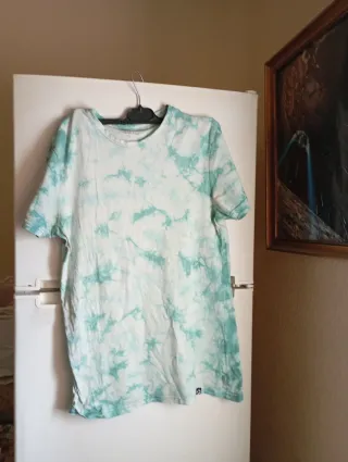 Camiseta Tie-Dye Verde y Blanca