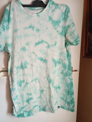 Camiseta Tie-Dye Verde y Blanca
