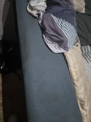 Sofá modular tela beige y gris solo hoy