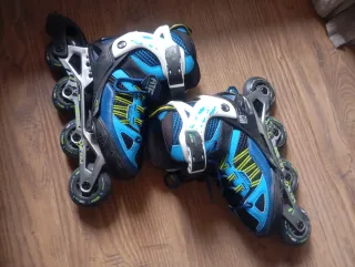 Patines en línea talla 35-38 + Casco y Proteccione