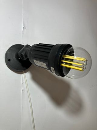 Faretto orientabile plastica nero IP44