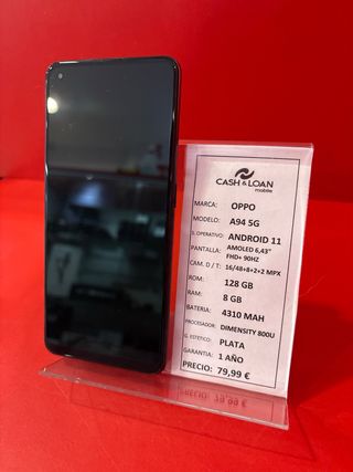 Oppo A94 5G 128GB Argento