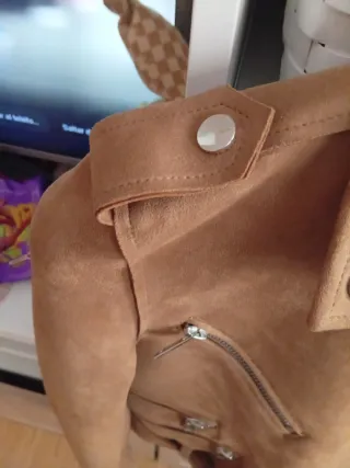 Cazadora corta Stradivarius Marrón Talla S