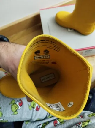 Botas de agua Hunter amarillas niñ@, talla 26