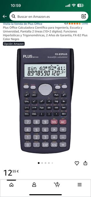 Calculadora Científica Plus Office FX-82