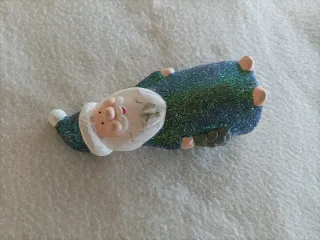 Babbo Natale collezione glitter blu