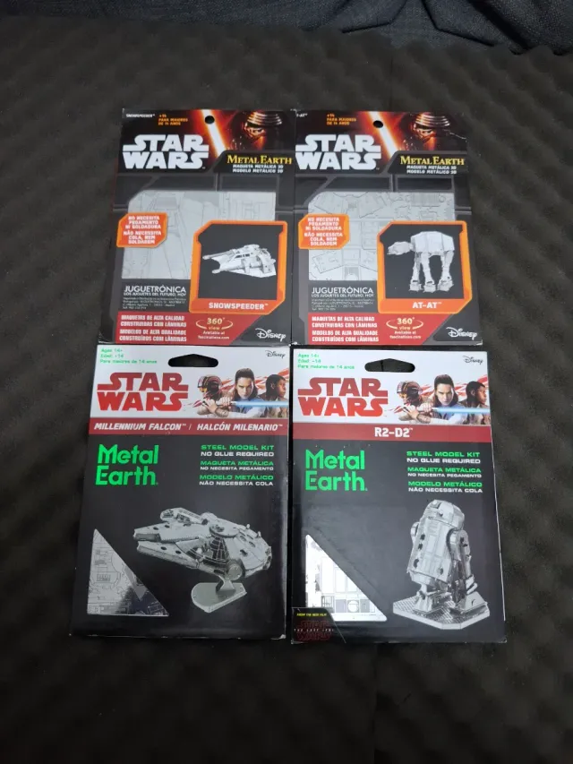 Modelos Colecionáveis Star Wars Metal Earth