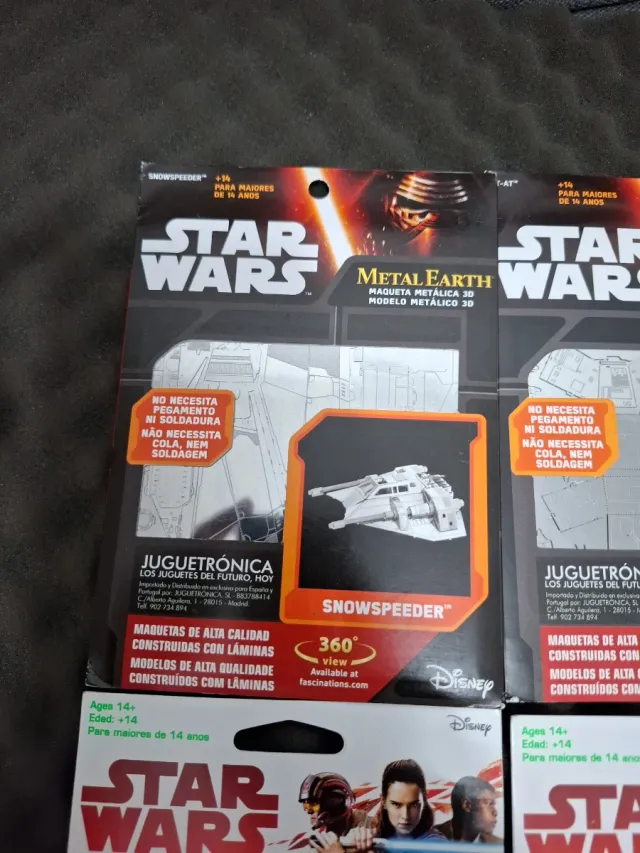 Modelos Colecionáveis Star Wars Metal Earth