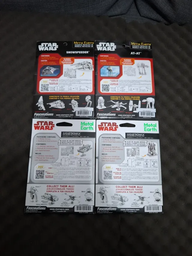 Modelos Colecionáveis Star Wars Metal Earth