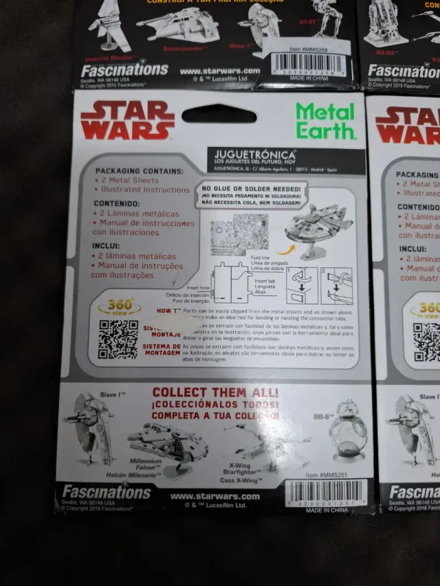 Modelos Colecionáveis Star Wars Metal Earth