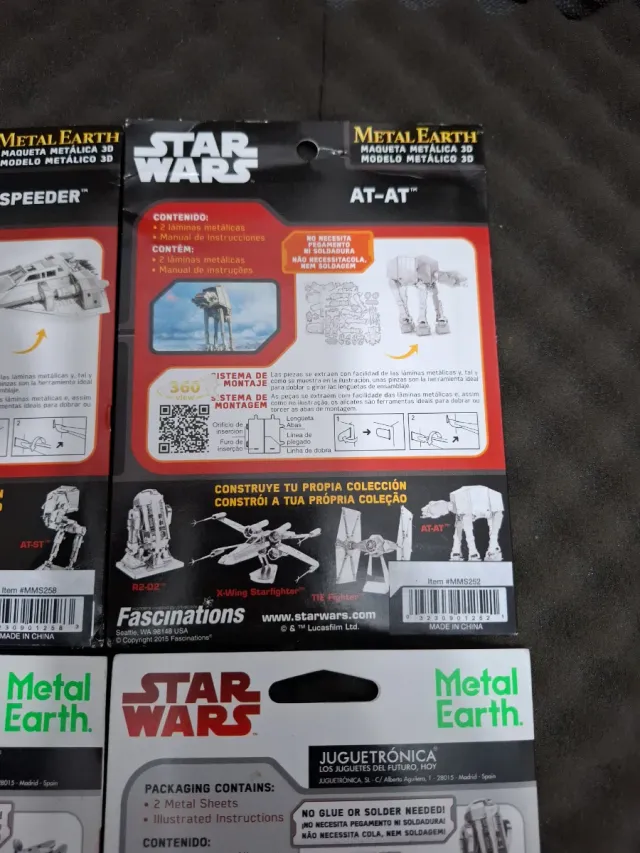 Modelos Colecionáveis Star Wars Metal Earth