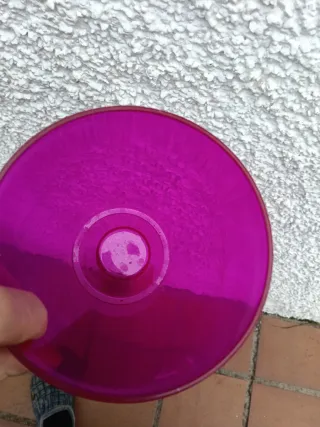 4 Vasi Trasparenti Rosa in Plastica