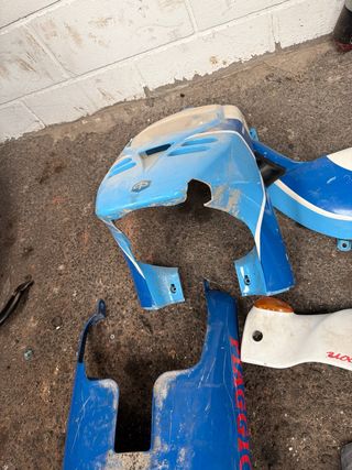 Juego Plásticos Piaggio Typhoon Azul