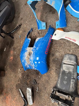 Juego Plásticos Piaggio Typhoon Azul