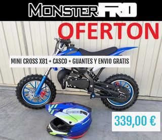 Mini Cross X81 + Casco + Guantes