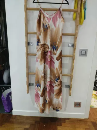 Vestido largo raso talla M/L