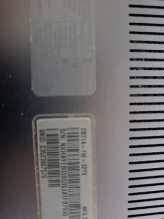 Portátil Acer Negro/Plateado