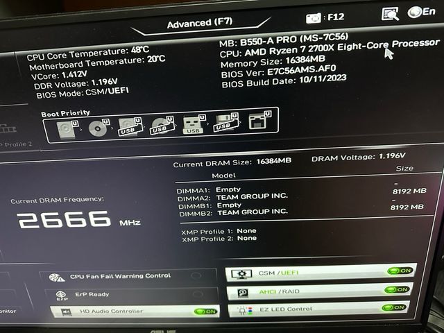 2x TEAMGROUP 8GB DDR4 3200MHz RAM#070499