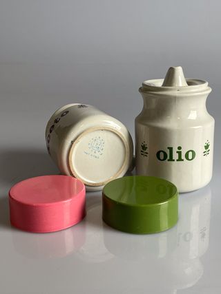 Set Oliera e Acetiera Ceramica Laveno