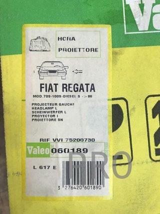 Faro Fiat regata izquierdo nuevo