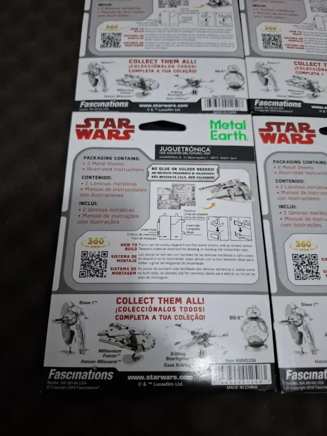 Kits Star Wars Metal Earth (4 Peças)