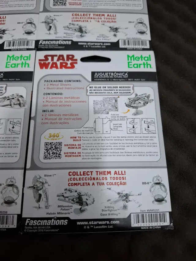 Kits Star Wars Metal Earth (4 Peças)