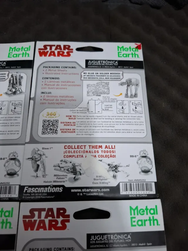 Kits Star Wars Metal Earth (4 Peças)