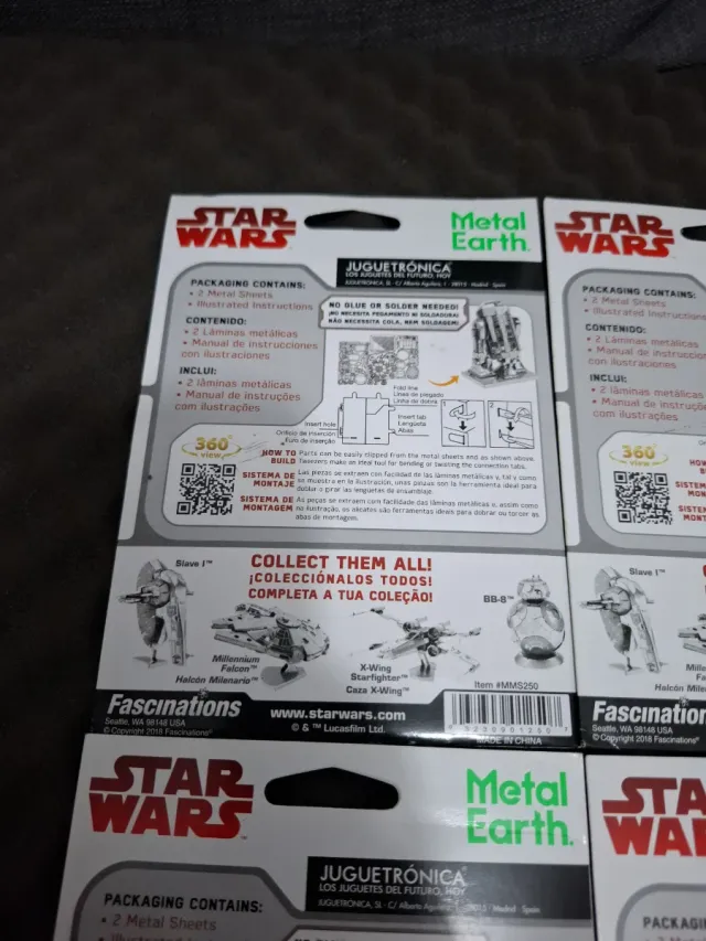 Kits Star Wars Metal Earth (4 Peças)