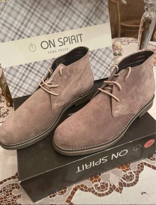 Scarpe On Spirit Vera Pelle Taupe 44