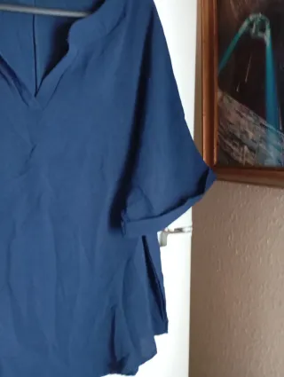 Blusa azul talla única