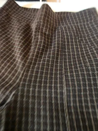 Pantalón de invierno a cuadros marrón