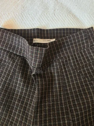 Pantalón de invierno a cuadros marrón